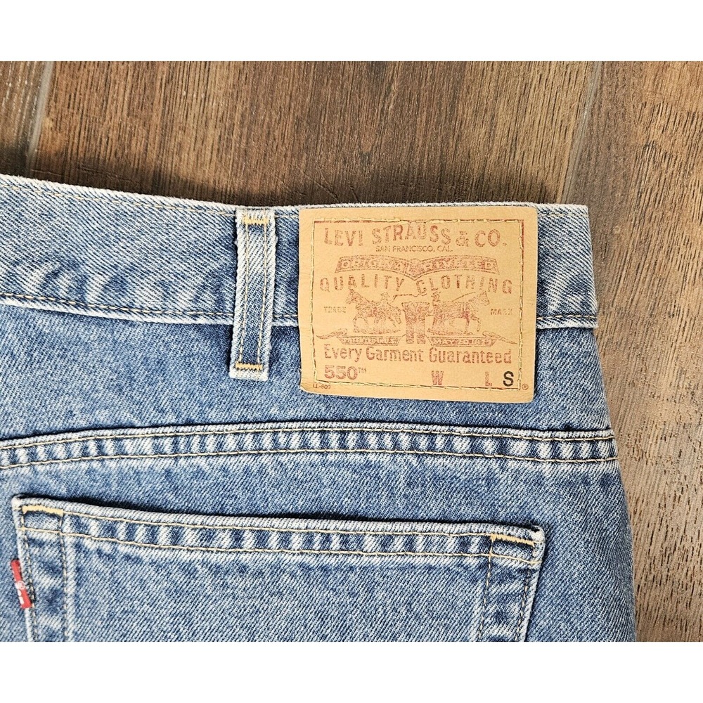 Y2k Levi's 550 Jeans Plus Sz 24S‎ Relaxed Fit Black Tagt - Picture 12 of 16
